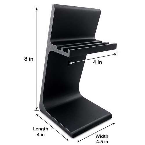 Adjustable Desktop Device Cradle, Minimalist Elevated Support Holder For Tablets And Portable Touchscreen Gadgets