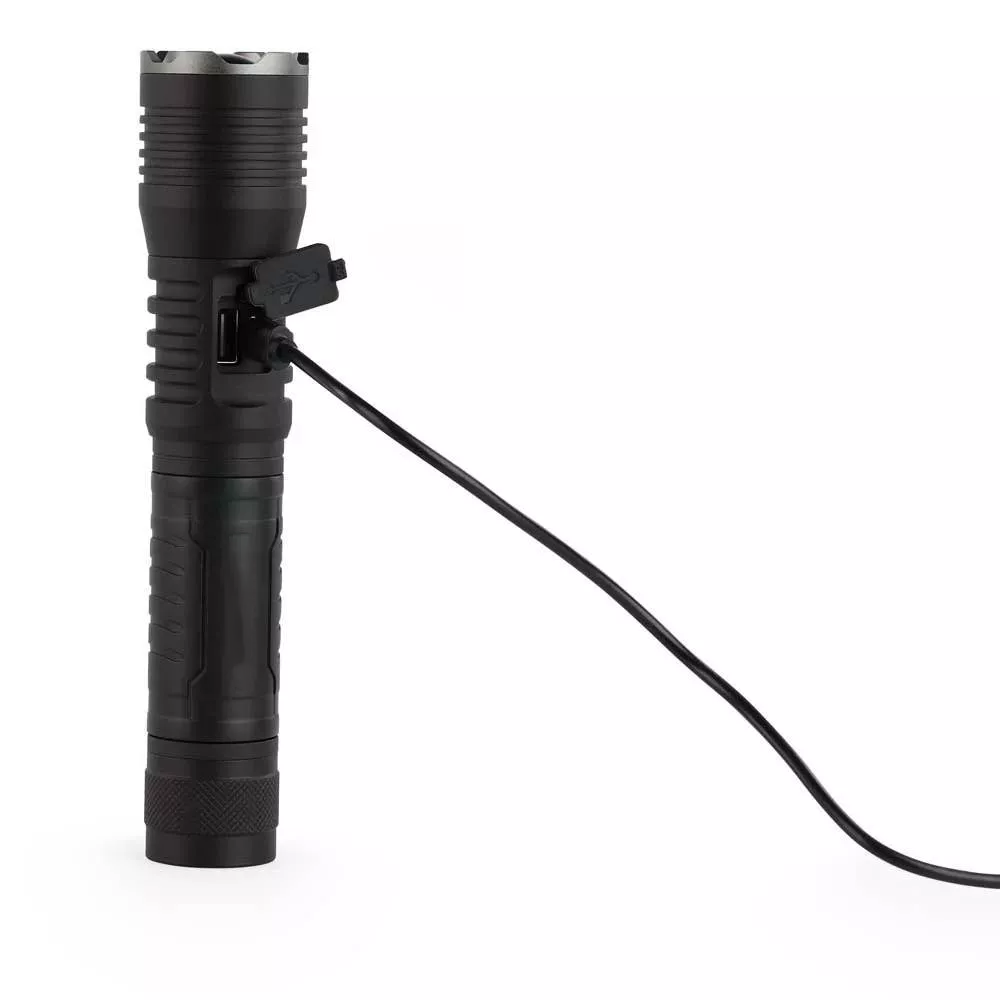 High Lumen Rechargeable Focusable Flashlight