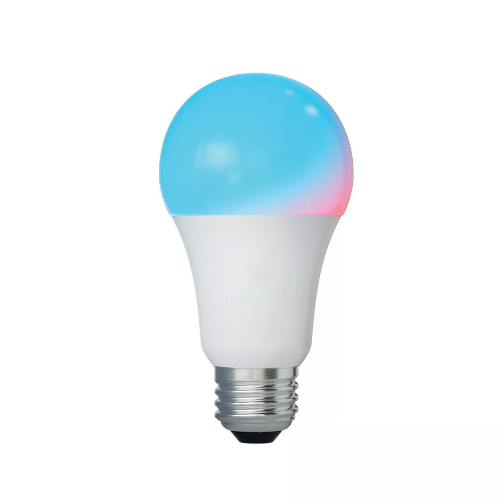 Full Color WiFi A19 Smart LED Light Bulb, 60W Equivalent